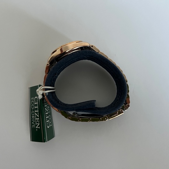 AUTHENTIC Citizen Eco-Drive Paladion WR100 Rose-Gold Tone Diamond Watch (NWT) - Picture 4 of 13